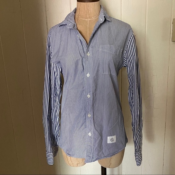 VANQUISH Japan sz S L/S Button Down Stripe Shirt - Picture 1 of 9